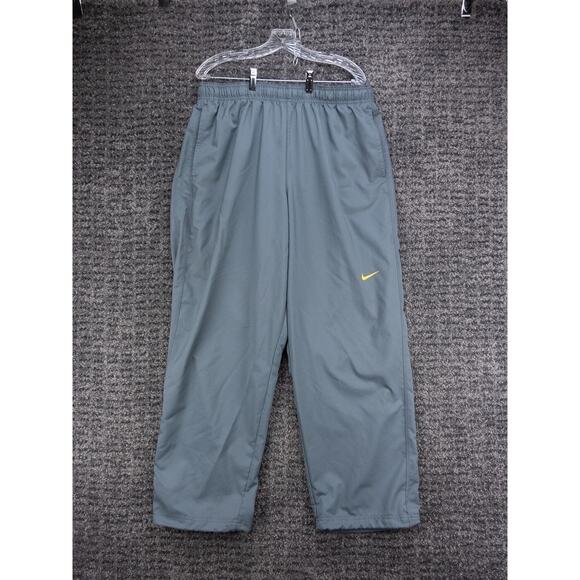 Nike Livestrong Track Pants Mens 2XL Gray Elastic Waist Wide Leg Dri Fit Sports - Picture 1 of 14